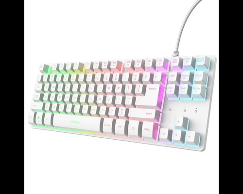 TECLADO TRUST GXT 833 THADO WH