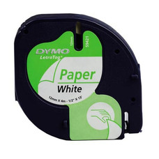CINTA ROTULADORA DYMO LET 12X4 PAPEL BLA CINTA ROTULADORA DYMO LET 12X4 PAPEL BLA