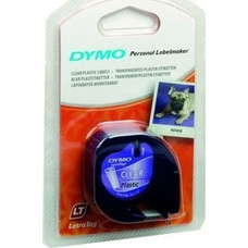 CINTA ROTULADORA DYMO LET 12X4 NEGRO-TRA CINTA ROTULADORA DYMO LET 12X4 NEGRO-TRA